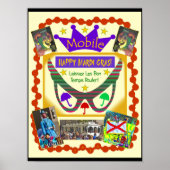 Poster Heureux Mardi Gras Mobile (Devant)