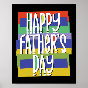 Poster Heureux père &#; s Jour papa pour papa Fils fille