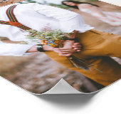 Poster Heureux Pour Toujours 6 Collage Photo Mariage Bien (Coin)