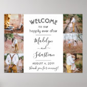 Poster Heureux Pour Toujours 6 Collage Photo Mariage Bien (Devant)