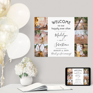 Poster Heureux Pour Toujours 6 Collage Photo Mariage Bien