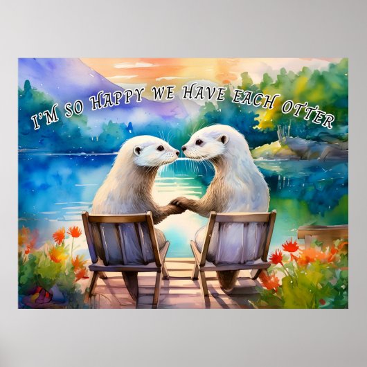 Poster Heureux que nous ayons chaque Otter (Devant)