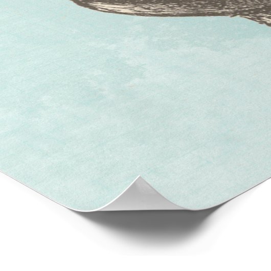 POSTER HEUREUX RHINO (Coin)