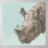 POSTER HEUREUX RHINO (Devant)