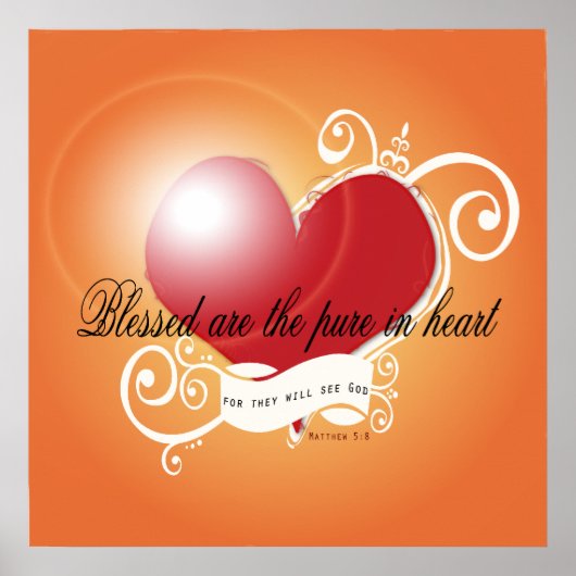 Poster - Heureux sont les Pures dans le Coeur Matt (Devant)