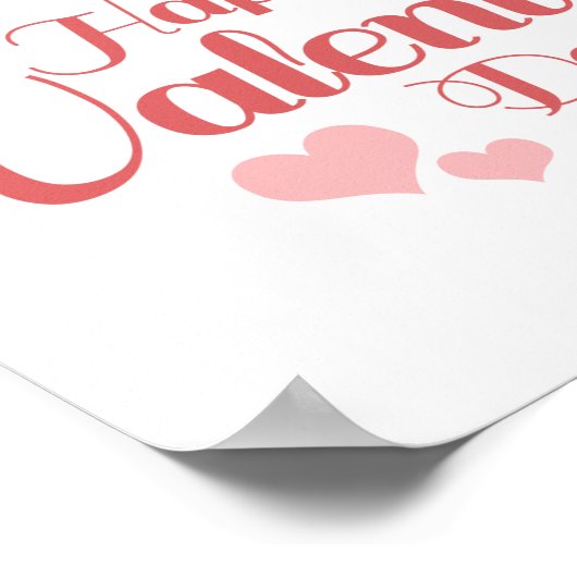 POSTER HEUREUX VALENTINE'S (Coin)