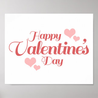 POSTER HEUREUX VALENTINE'S