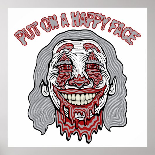 Poster Heureux vilain visage (Devant)
