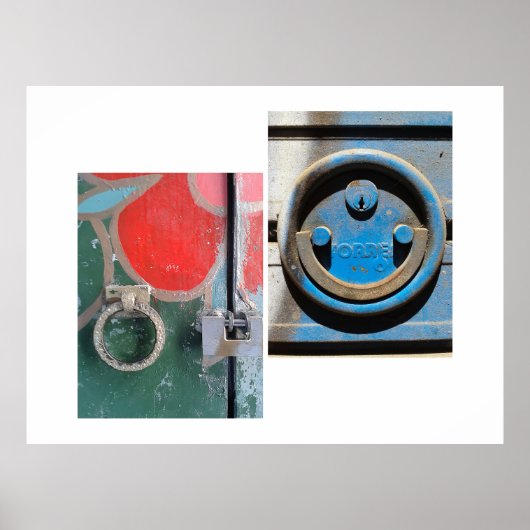 Poster Heurtoirs de porte de Barcelone, n° 001 (Devant)