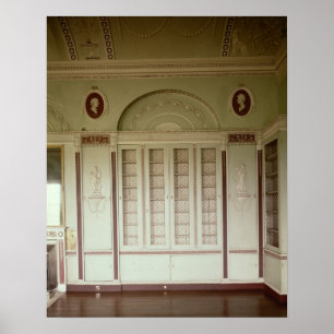 Poster Heveningham Hall, Suffolk : bibliothèque, 1778-80