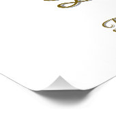 Poster Hexagon wedding invitation coaster (Coin)