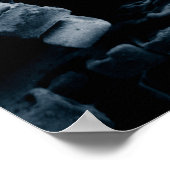 Poster Hexagonal amplifié Flocon de neige Dendrite (Coin)