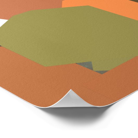 Poster Hexagons d'or : L'art moderne pour vos (Coin)