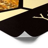 Poster Hexagons Jaune Est Tout Ce Que J'Ai ! Collage pers (Coin)