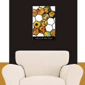Poster Hexagons Jaune Est Tout Ce Que J'Ai ! Collage pers