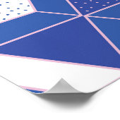 Poster Hexagons, triangles : motif abstrait géométrique. (Coin)
