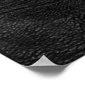 Poster Hexagramme Unicurien Thémique Doré Cuir Noir (Coin)