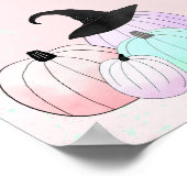 Poster Hey Boo Ghost Pastel Halloween Anniversaire Bienve (Coin)