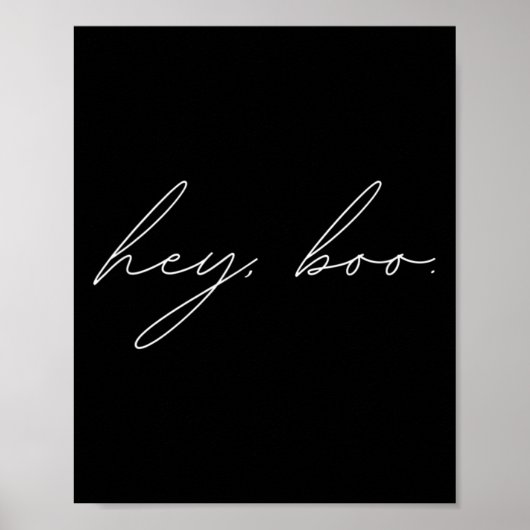 Poster Hey Boo Halloween (Devant)