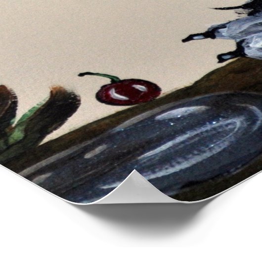 Poster "Hey, Diddle Diddle, le chat et la brosse" (Coin)