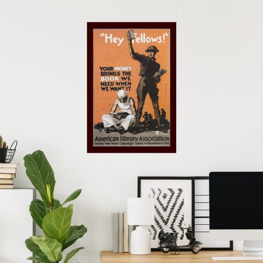 Poster Hey Fellows (Bureau à domicile)