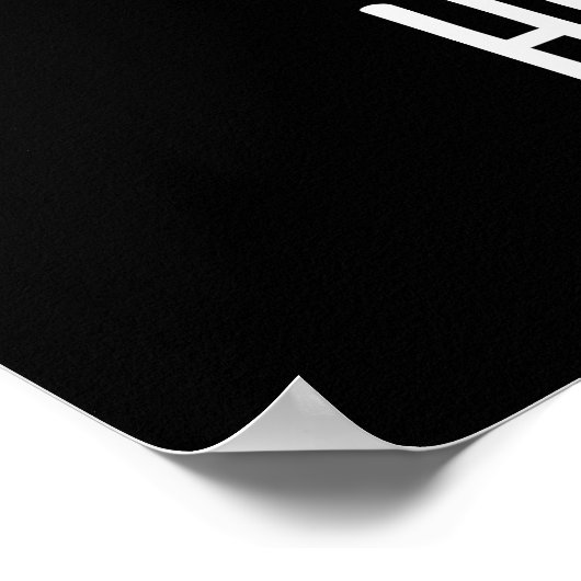 Poster Hey Hop Stuff Funny Hot Rabbit Pun Dark BG (Coin)