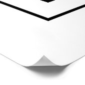 Poster Hey mister DJ inspiration musique blanche (Coin)