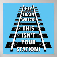 Hey Train Wreck Ce n'est pas drôle ta gare