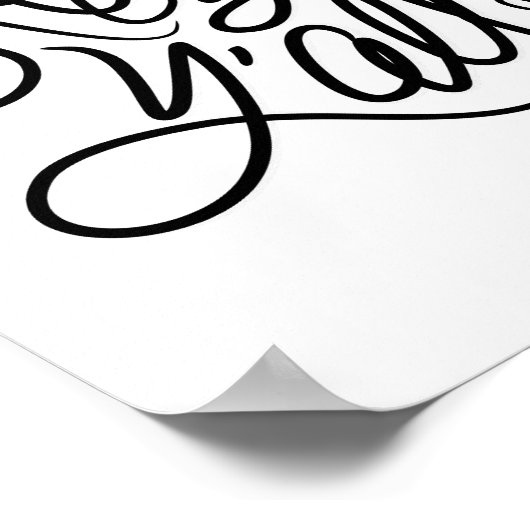 Poster Hey YALL Citation Typographie Mur Art Imprimer/Pos (Coin)
