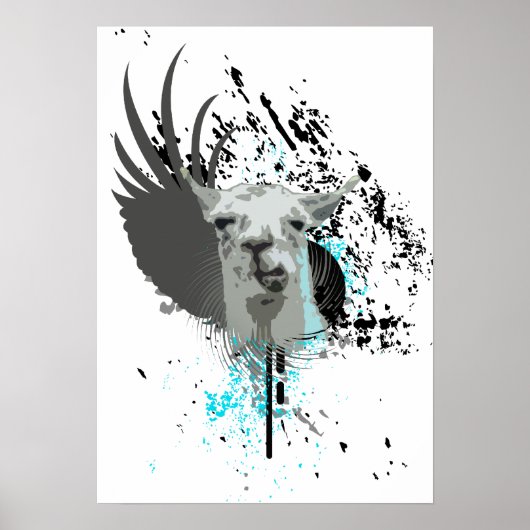 Poster hi-fi llama. (Devant)