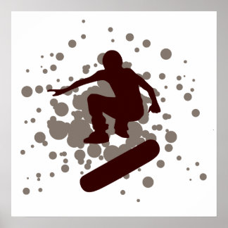 Poster hi-fi skateboard : bulles :