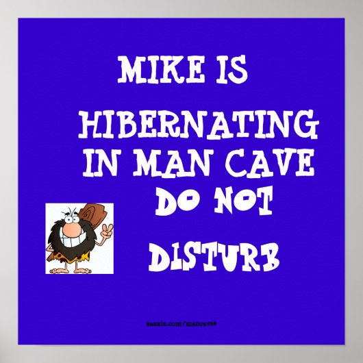 Poster Hibernating Man Cave1 (Devant)