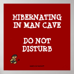 Poster Hibernation de la grotte de l'homme