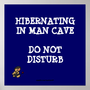 Poster Hibernation de la grotte de l'homme