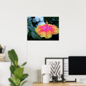 Poster hibiscus (Bureau à domicile)