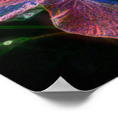 Poster Hibiscus électrique Abstrait Flower Art (Coin)