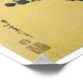 Poster Hibiscus et Bruant, Hokusai, 1833-34 (Coin)