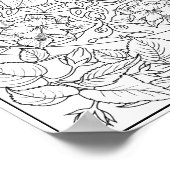 Poster Hibiscus Fleur Adulte Coloration Mandala (Coin)