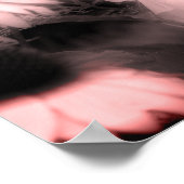 Poster Hibiscus Fleur Noir Et Blanc Tint (Coin)