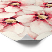 Poster Hibiscus fleurs sans couture motif (Coin)