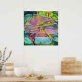 Poster Hibiscus Flower Custom Art (Cuisine)