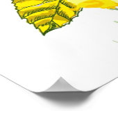 Poster Hibiscus flower - watercolor paint 2 (Coin)