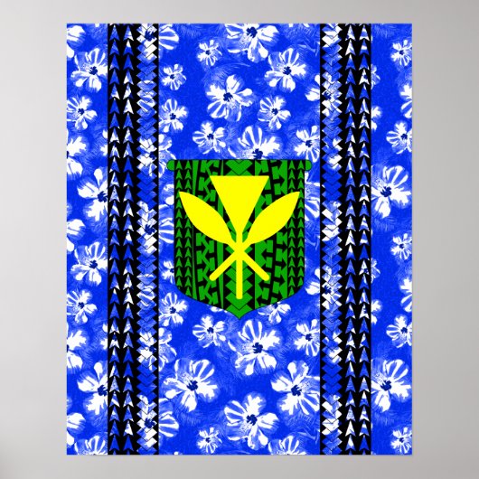 Poster Hibiscus Kanaka Maoli (Devant)