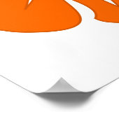 Poster Hibiscus orange (Coin)