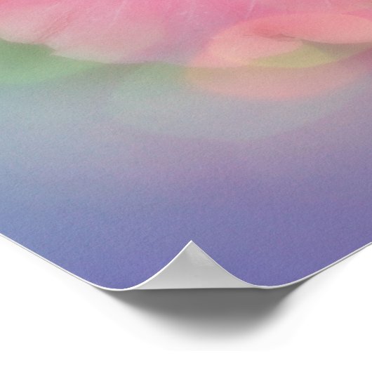 Poster Hibiscus rose (Coin)