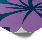 Poster Hibiscus rose tropical (Coin)