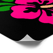 Poster Hibiscus rose tropical Thunder_Cove (Coin)