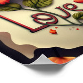 Poster Hibiscus rouge (Coin)