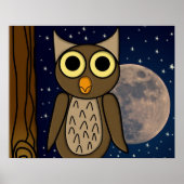 Poster hibou (Devant)