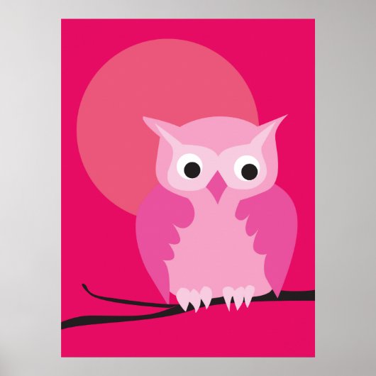 Poster hibou 10 (Devant)